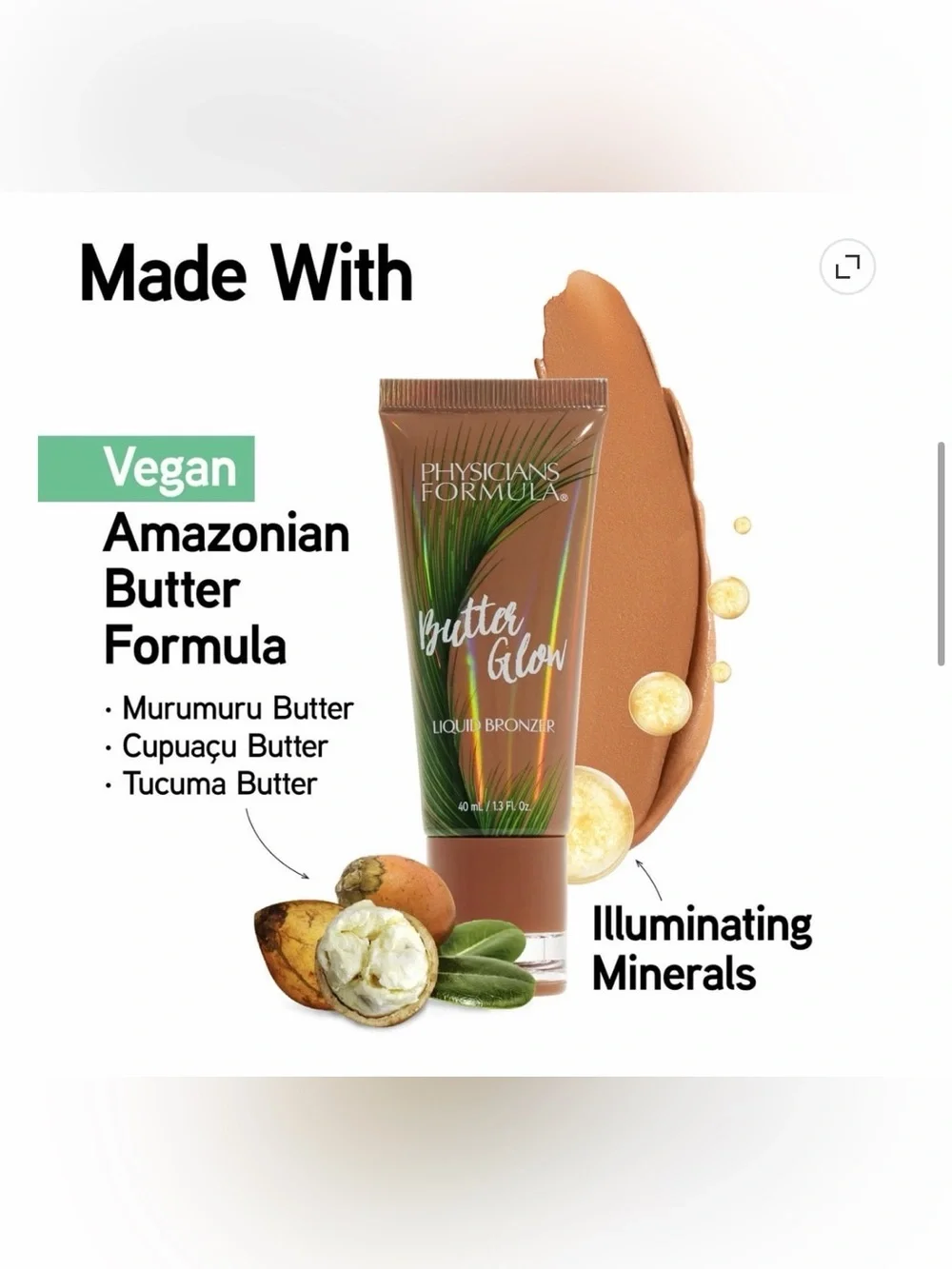 NWT Physicians Formula Butter Glow Liquid Bronzer - Bronze Tone